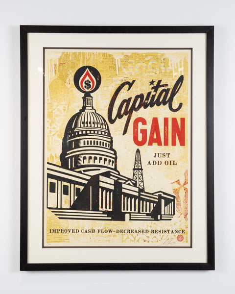 Shepard Fairey Capital fashion gains signed numbered